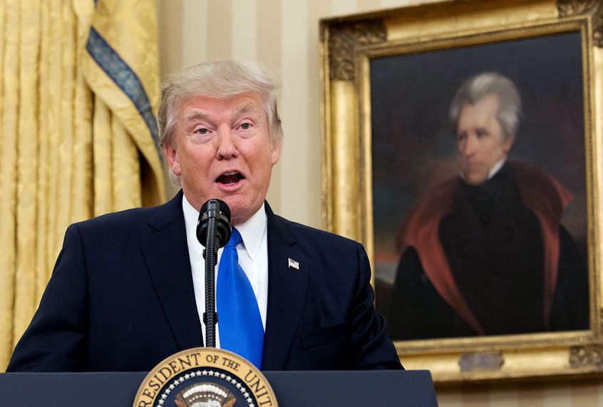 Trump Jackson The lie behind Trump's imperial ambition