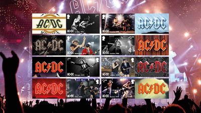 "For those about to collect, we salute you": Royal Mail launch range of AC/DC postage stamps