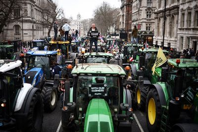 ‘If the farmers continue, they’ll win’: Hundreds of tractors descend on Westminster in latest tax protest