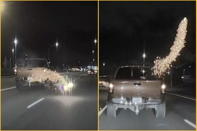 Truck Launches Fireworks at Driver in Alleged Road Rage Incident Caught on Camera