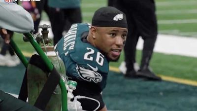 Mics Caught Saquon Barkley's Fiery Message to Cooper DeJean After Super Bowl Pick-Six