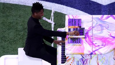 Why did Jon Batiste have a Jupiter-8 plugin controller, a Maschine+ and an Ableton Live controller sitting on his piano when he sang the National Anthem at the Super Bowl? We’re still not sure