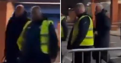 Moment Clement is escorted out of Ibrox as furious Rangers supporters confront boss