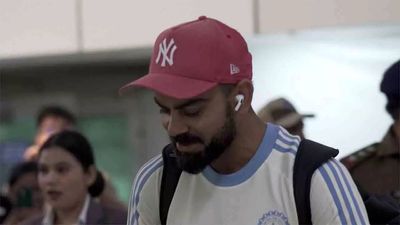 Virat Kohli hugged by a fan as Team India leaves Cuttack for Ahmedabad - Watch