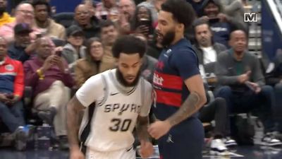 Wizards' Justin Champagnie Playfully Taunts Twin Brother Julian After Hitting Three