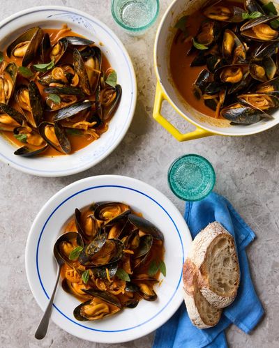 Georgina Hayden’s recipe for spiced mussels in coconut