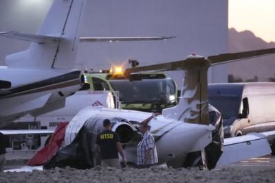 Fatal Collision Between Private Jets At Scottsdale Airport