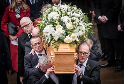 Wayne Rooney and Gary Neville among ex-Man Utd stars to pay their respects at Denis Law's funeral