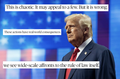 American Bar Association Condemns Trump Admin's 'Attacks' on Constitution and Rule of Law: 'This is Chaotic'