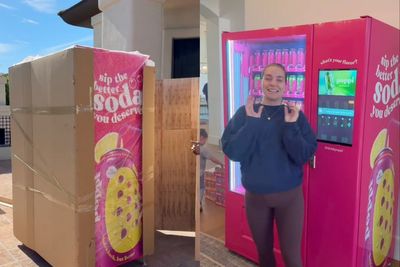 Popular soda alternative Poppi defends gifting full-sized vending machines after backlash