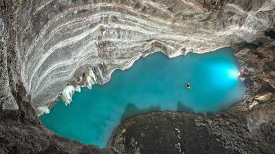 World's biggest underground thermal lake discovered in Albania at bottom of 330-foot abyss