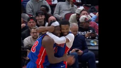 Malik Beasley Had an Adorable Mid-Game Celebration After Making Pistons History