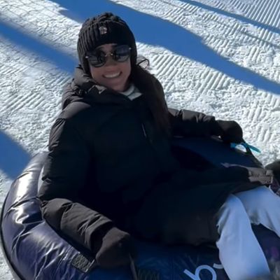 Meghan Markle Reluctantly Tries Out Snow Tubing as Prince Harry Coaches Her: "Feet Up!"