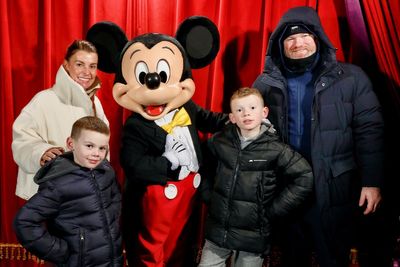 Coleen and Wayne Rooney head to Disneyland Paris for some family time following Plymouth Argyle sacking