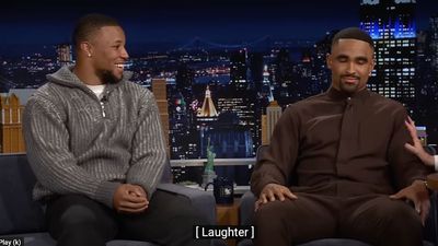 Eagles’ Stars Display Varying Levels of Excitement for Tush Push on 'Tonight Show'