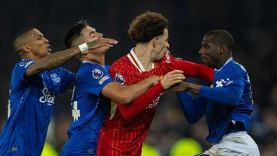 Liverpool and Everton Merseyside Derby Brawl Leads to Four Red Cards