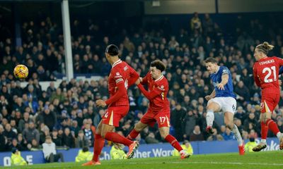 Everton’s Tarkowski thwarts Liverpool as final Goodison derby ends in brawl