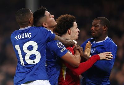 Goals, cards, and chaotic drama makes Goodison’s last Merseyside derby a thrilling finale