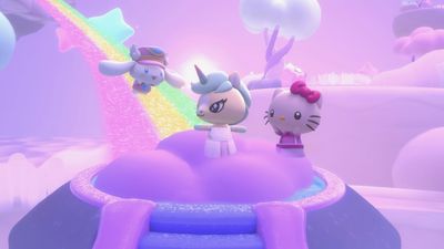 Hello Kitty Island Adventure players are being mercilessly stalked by Cinnamoroll, a bipedal puppy who doesn't blink: "It's actually kinda freaking me out"