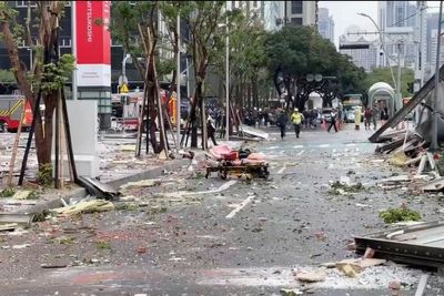 Gas explosion at Taiwan food court kills 1 and leaves 11 hospitalized