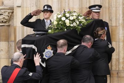 Officer’s sacrifice will never be forgotten, chief constable tells funeral