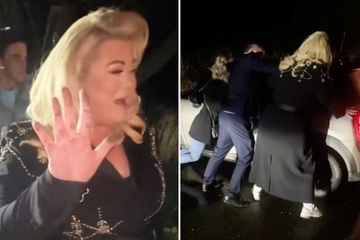 ‘The GC has come to the rescue’: Gemma Collins is unlikely hero as she saves woman stranded in a ditch