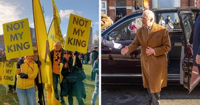 'Just more royal PR': Protesters target latest King Charles visit