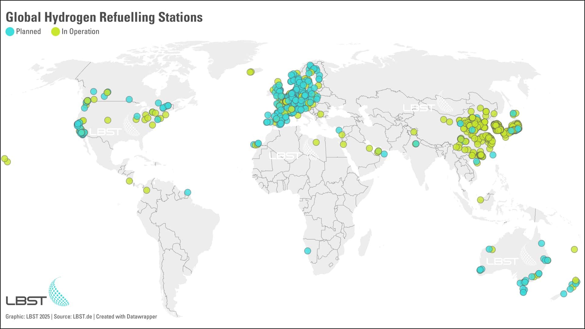 Global Expansion of Hydrogen Refuelling Stations: A Detailed Analysis