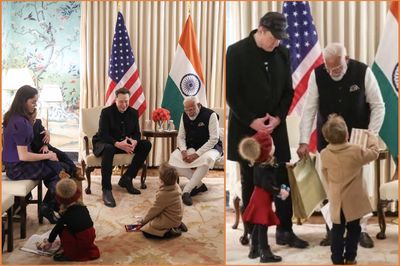 Musk Joined by 3 of His Children for Meeting With India's Prime Minister Amid Trump's Absence