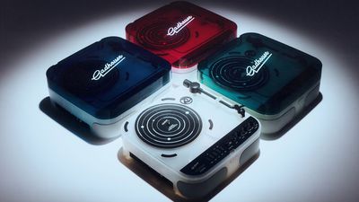 This bonkers new portable turntable has a retro iMac design and a *checks notes*...radio tuner?