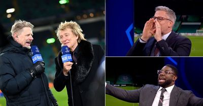 'I've had a few' Rod Stewart's pitchside interview on CBS with Peter Schmeichel, Kate Scott, Thierry Henry, Jamie Carragher and Micah 'big knees' Richards was a breath of fresh air and proves the US audience are having more fun than us in the UK