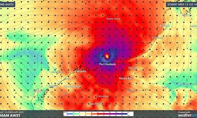 ‘The shops are empty, all water is gone’: Cyclone Zelia hits Western Australia coast faster than expected