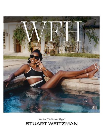 Issa Rae WFH (Works From a Hot Tub) in Stuart Weitzman's Spring 2025 Advertising Campaign