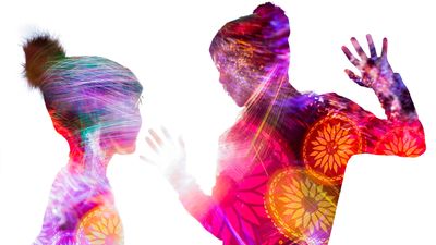 I created these psychedlic silhouettes using this amazing in-camera photo technique