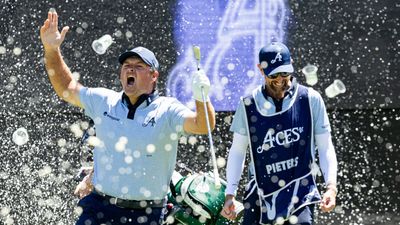 Watch: Patrick Reed Sends Watering Hole Wild With LIV Golf Adelaide Ace