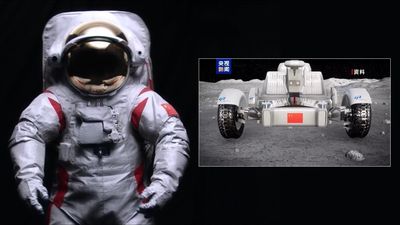 Meet 'Tansuo' and 'Wangyu,' China's next moon rover and astronaut spacesuit (video)