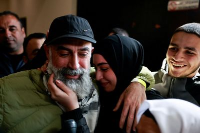 Israel frees hundreds of Palestinians after captives in Gaza released