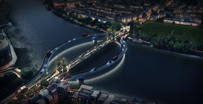 Architects propose bold ‘ribbon’ roads to restore vehicle access to Hammersmith Bridge