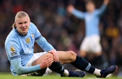 Pep Guardiola gives Erling Haaland injury update as Man City get a scare before Madrid trip