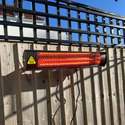 Gtech's HeatWave patio heater is a brilliant wall-mounted option if you're looking to heat a small space (and fast)