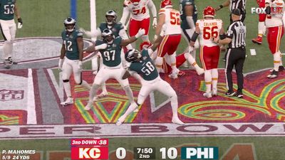 Eagles Rookie Receives $5K Fine for Celebrating Super Bowl Sack of Patrick Mahomes