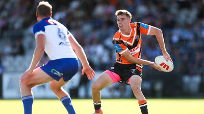 Galvin on song as Tigers pipped by Dogs in NRL trial