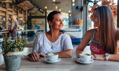 What would I tell my younger self if I met her for coffee? Mostly that things do get better