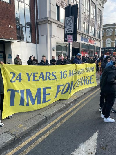 Tottenham fans turn on Daniel Levy as thousands gather for biggest protest yet against owners