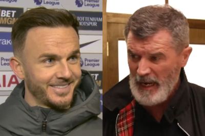 James Maddison tells Roy Keane to 'shush' after Tottenham star downs Manchester United