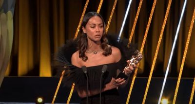 What tearful Zoe Saldana really said in her censored 2025 BAFTAs speech