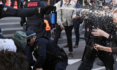 Pepper-sprayed activist posed no threat to Victoria police officer who later said ‘they needed that’, court hears