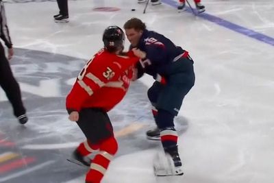 US-Canada ice hockey game turns into boxing match as players brawl over Trump