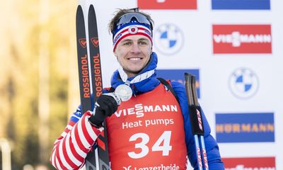 American Campbell Wright wins shock silver at world biathlon championships