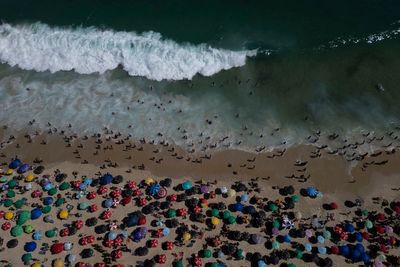 Rio de Janeiro's hottest day in at least a decade sends residents to the beach